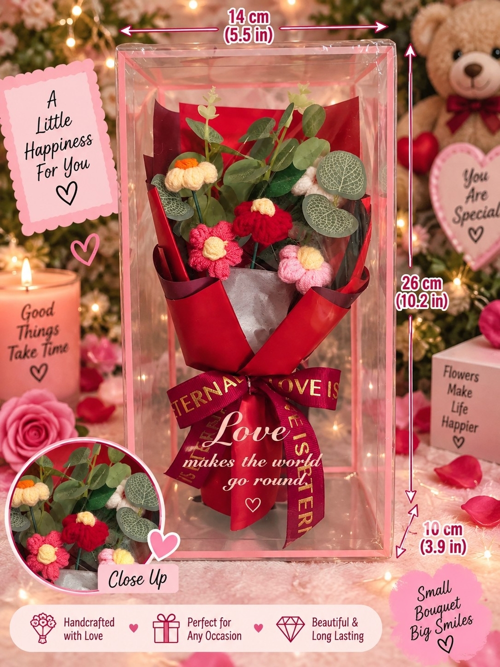 Love Handcrafted Red Bouquet Gift by